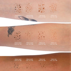 Freck Beauty Freck Noir on skin natural freckles — realistic finish that blends with undertones.