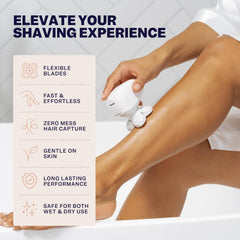 Freebird Bodysmooth close-up showing skin-friendly precision on sensitive areas.