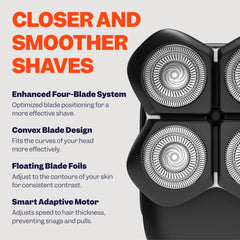 Freebird FlexSeries Pro wet-dry shaving in action demonstrates versatility