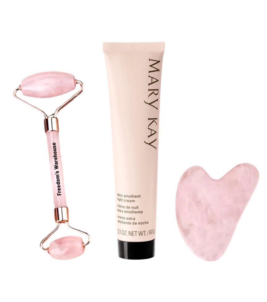 Freedom's Warehouse Mary Kay Extra Emollient Night Cream Set bottle shows rich hydration for dry skin.