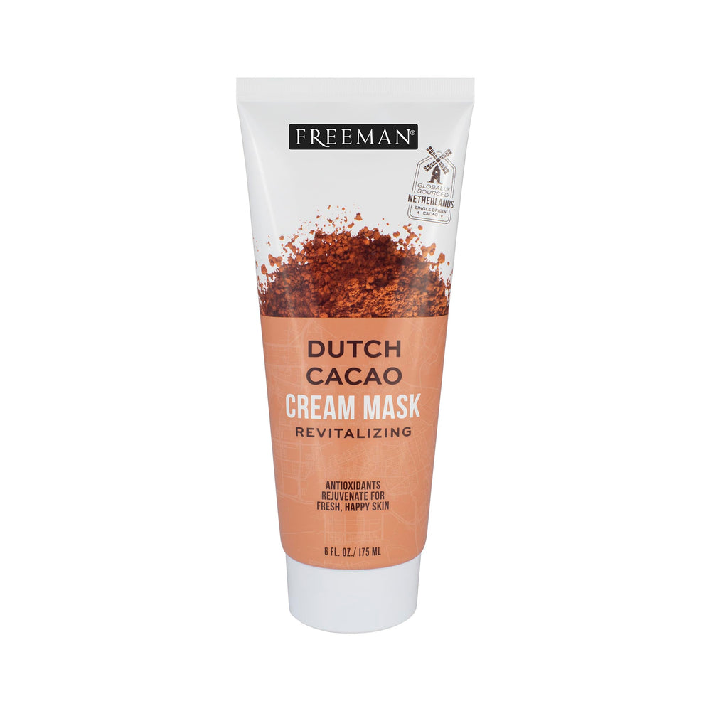 Freeman Exotic Blends Dutch Cacao Cream Mask packaging front highlighting antioxidant skincare benefits