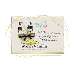 Freida and Joe Warm Vanilla Body Mist spray provides lasting fragrance.