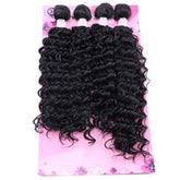 FRELYN Deep Wave Bundles 16inch display with soft, natural texture for full sew-in looks.