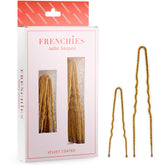 Frenchies French Twist Hair Pin blond 2in small secures updo with non-slip flocked coating.