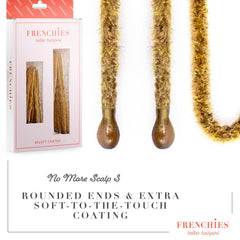 Frenchies French Twist Hair Pin blond used to secure wig extensions.