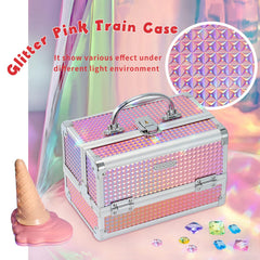 Frenessa lockable makeup box offering privacy during travel