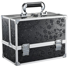 Frenessa makeup train case with mirror open for on-the-go touchups