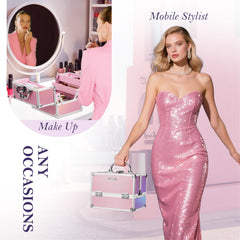 Frenessa Lockable Travel Case provides secure cosmetics storage during trips.