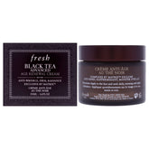 Fresh Black Tea Advanced Age Renewal Cream jar highlights luxurious texture and hydrating feel