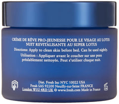 Fresh Lotus Dream Cream Super texture close-up shows silky, fast absorbing finish