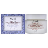 Fresh Lotus Youth Preserve Moisturizer jar closeup showing lightweight hydration
