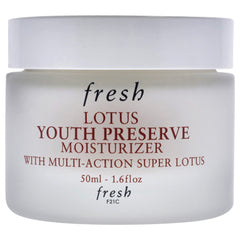 Fresh Lotus Youth Preserve Moisturizer during application reveals silky, quick-absorbing texture