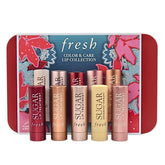 Fresh Mini Color & Care Lip Collection Rose tint glows with buildable hydration and color.