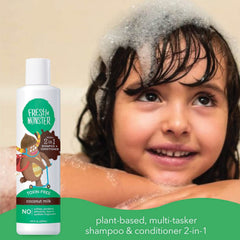 Fresh Monster natural fragrance label; bottle close-up shows clearly labeled ingredients.