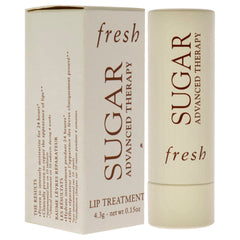 Fresh Sugar Advanced Therapy lip treatment closeup reveals creamy texture for easy application
