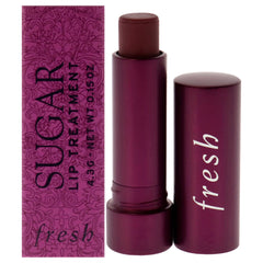 Fresh Sugar Lip Treatment Berry tint closeup shows moisturized, plump-looking lips