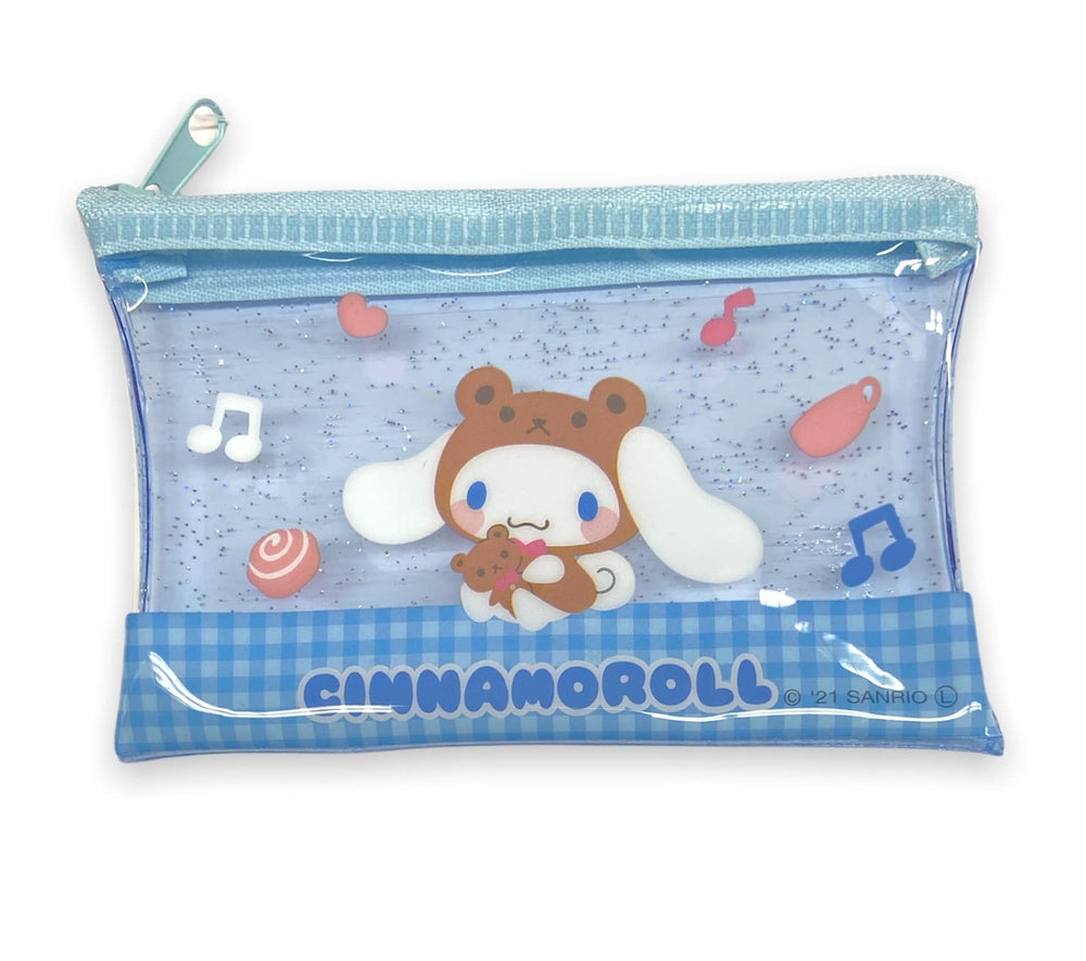 Friend Sanrio Cinnamoroll mini pouch front view for compact makeup storage