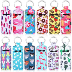 Frienda lipstick holder keychain with 12 styles for travel access