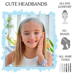 FROG SAC lace headbands feature non-slip velvet lining to stay put during active play.