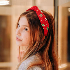 FROG SAC unicorn hair accessory featuring multicolor beads and rhinestones for playful sparkle.