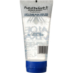 Fruit of the Earth Aloe Vera gel being applied for refreshing, cooling relief.