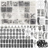 Fscwlmon Viking dreadlock accessories kit inside box for easy storage and styling inspiration.
