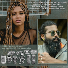 Fscwlmon Viking rubber bands keep braids secure during styling.