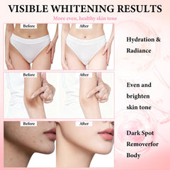 Underarms treated with Fstudant cream for brighter, smoother skin.