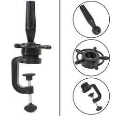 FU SHEN Wig Mannequin Head Stand close-up clamp highlighting sturdy grip