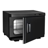 Fuehomue hot towel warmer 8L interior view with smooth aluminum walls for easy cleaning.