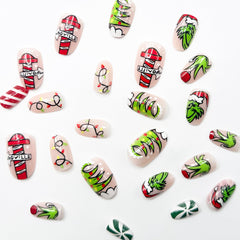 FUKIDOG green monster nail art detail adds playful seasonal flair