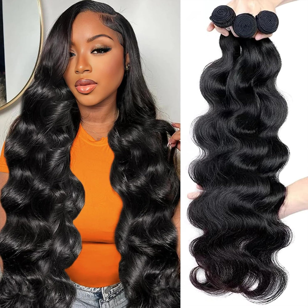 FulfilDRM Brazilian body wave bundles closeup reveals smooth texture and durable weave