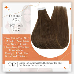 Full Shine seamless skin-weft 18 inch demonstrates near-invisible integration with natural hair.