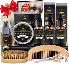 FULLLIGHT TECH beard kit packaging, a gift-ready grooming set with organized storage.