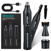 Fululuer nose-trimmer-4in1-front-view shows compact design for easy, portable grooming on the go