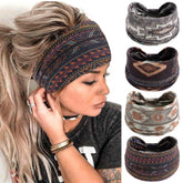 FULZTEY maroon knotted headband for casual daily wear with stylish flair