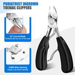 FUMAX angled-head clippers for seniors provide precise, ergonomic grip