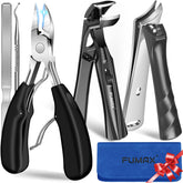 FUMAX toenail clippers large opening view showing wide mouth for thick nails