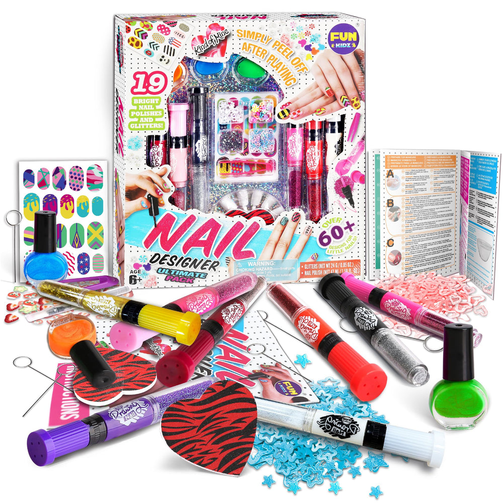 FUNKIDZ Nail Polish Pens Kit overview with vibrant colors for easy DIY art.
