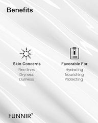 FUNNIR Snail Mucin Moisturizer application spread shows easy, lightweight daily use.