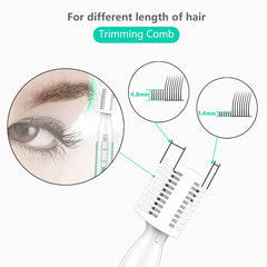 Funstant Eyebrow Trimmer dual-head attachment enables precise shaping and detailing