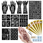Funtigee tattoo kit templates showing 95 designs for personalized body art