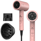 FUNTIN hair dryer in baby pink with a compact body for fast, smooth drying.