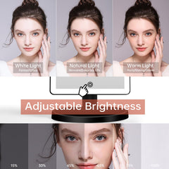 FUNTOUCH mirror with dimmable brightness for precise control