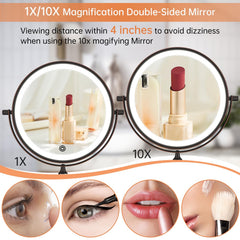 FUNTOUCH mirror with extended-arm design for space-saving placement.
