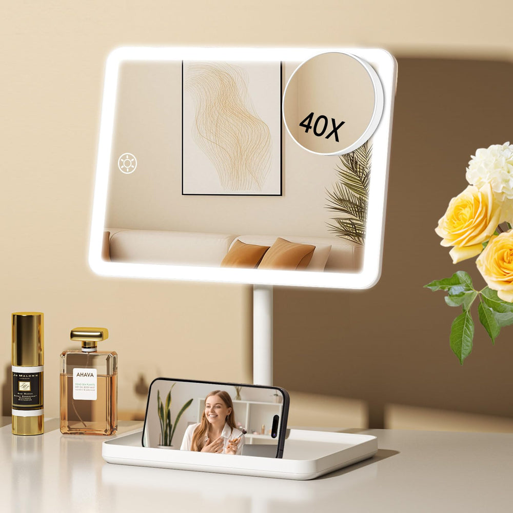 FUNTOUCH vanity mirror lights main provides even illumination for everyday makeup