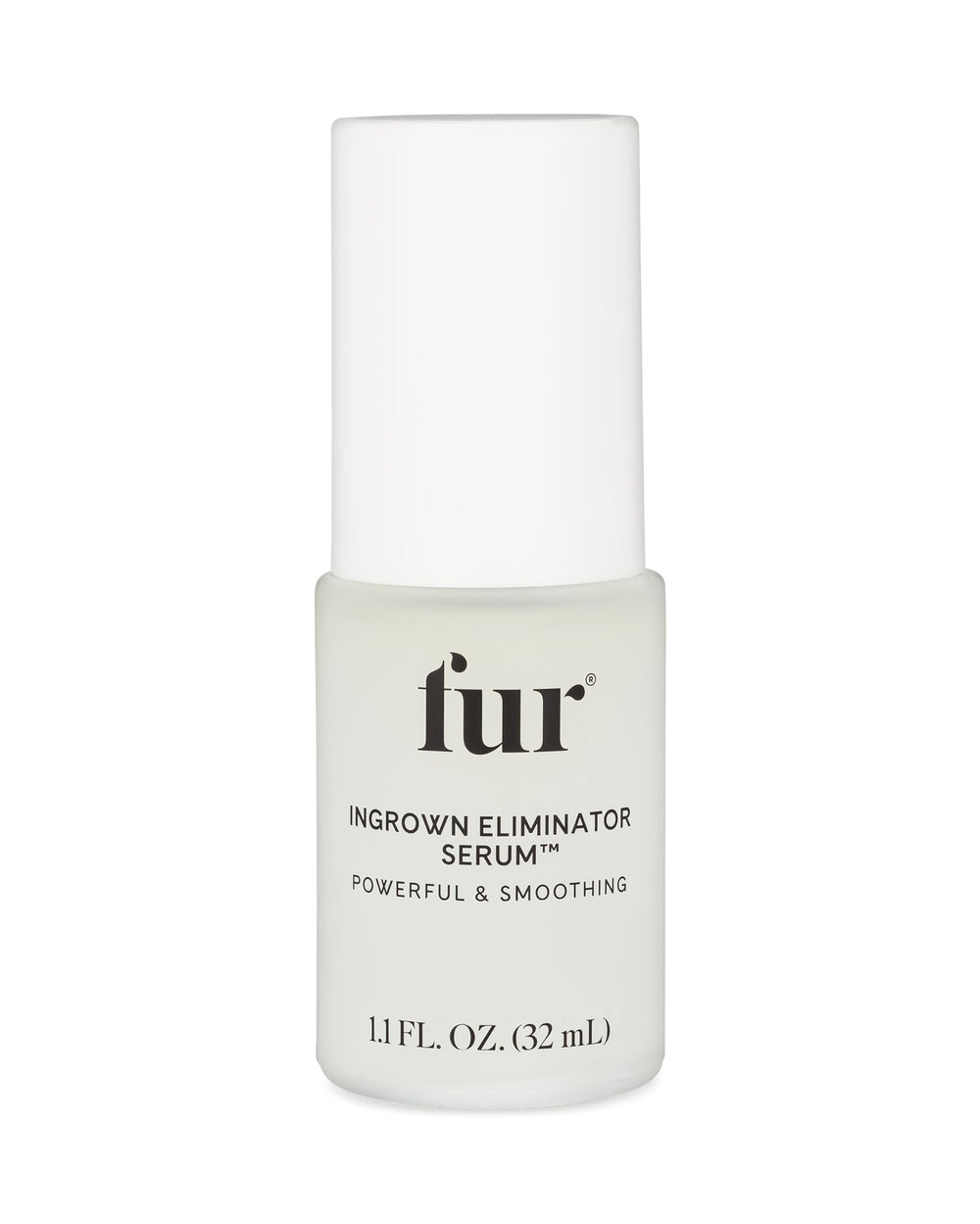 Fur Ingrown Eliminator Serum bottle closeup ready for post-hair removal care.