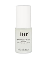 Fur Ingrown Eliminator Serum bottle closeup ready for post-hair removal care.