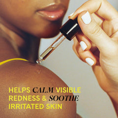 Fur Oil on hands during application for skin-softening and hair conditioning.