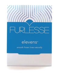 Furlesse Elevens wrinkle patches packaging showing a 30-day supply for easy nightly use.